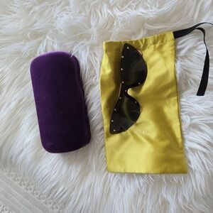 Gucci  Star studded  99mm  modified Cat Eye Sunglasses